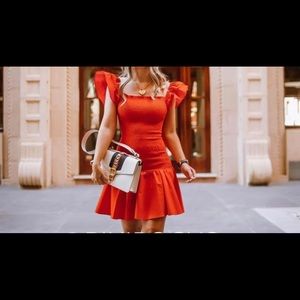 Zara ruffled dress small 1131/835